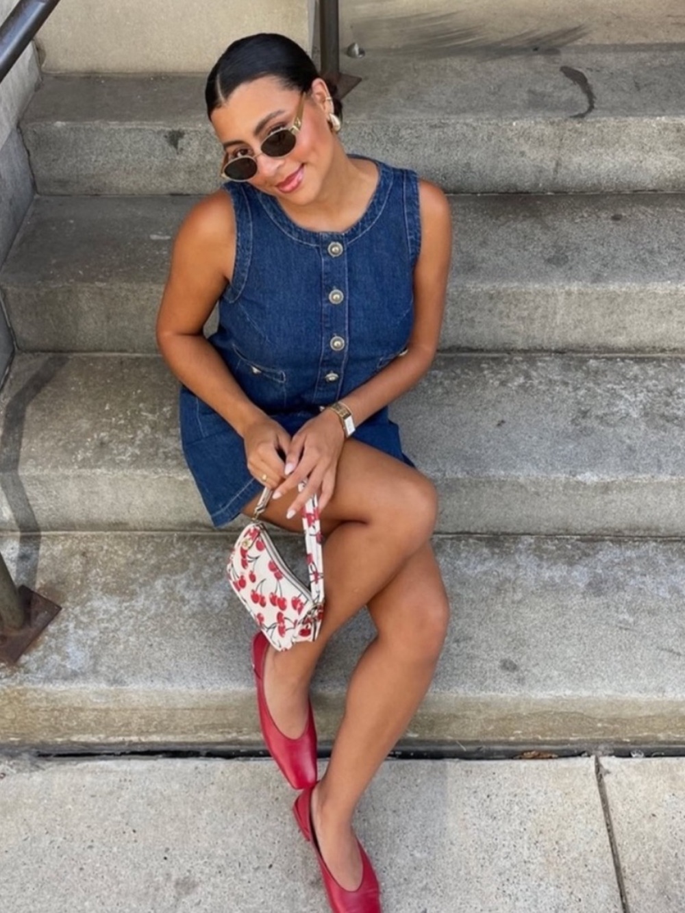 Reformation Tropez Denim Mini Dress In Salinas